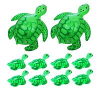 10Pcs Turtle Balloon 19.7x15.75x9.8in Cute Cartoon Light Up Realistic Sea Turtle Balloon Inflatable Animals for Party Supplies Kindergarten Activities