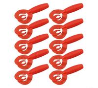 10pcs Twin Tail Grub Fishing Soft Lures, 70mm, 4 3g Bait for Stream, Lake, and River Fishing Success (Red)
