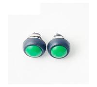 10pcs Two Pins 12mm DIY Reset Small-sized Push Button Switch Momentary Electrical Power Horn Switches IDGTTLDF(Green)