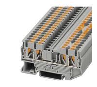 10pcs Type Fast Wiring Connector PT2.5-QUATTRO Din Rail Combined Push In Spring Screwless Terminal Block PT-2.5QUATTRO