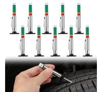 10pcs Tyre Gauge Tread Depth UK Checker Color Coded 6 Sided Smart Precise in 25MM 32nds Wheel Checker Safty Tread Depth Measurement Gauges Tire Measuring Tool for Cars Trucks Motorcycles