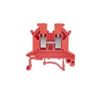 10Pcs UK-2.5B Screw Connection Feed-through Connector UK2.5 Wire Strip Plug 2.5mm Electrical Din Rail Terminal Block UK 2.5 (Color : Red)