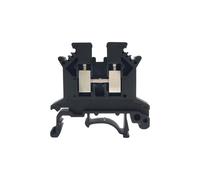 10Pcs UK-2.5B Screw Connection Feed-through Connector UK2.5 Wire Strip Plug 2.5mm Electrical Din Rail Terminal Block UK 2.5 (Color : Black)