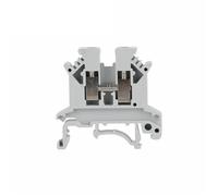 10Pcs UK2.5B Electrical Terminals For Cable 2.5mm Wire Strip Screw Termin Electric Connector Din Rail Terminal Block UK 2.5(UK2.5B-Gray)