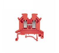 10Pcs UK2.5B Electrical Terminals For Cable 2.5mm Wire Strip Screw Termin Electric Connector Din Rail Terminal Block UK 2.5(UK2.5B-Red)