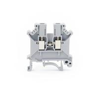 10Pcs UK3N Guide rail terminal block General conductor screws are connected to electrical connectors(Gray2)