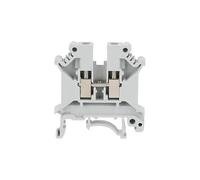 10Pcs UK5N UK5 Multi-Color Screw Feed-through Universal Plug Connductor Wire Electrical Connector DIN Rail Terminal Block UK 5N(Grey)