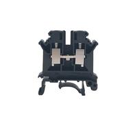 10Pcs UK6N UK6 Multi-Color Screw Feed-through Universal Plug Connductor Wire Electrical Connector DIN Rail Terminal Block UK 6N(Black)