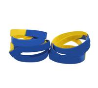 10Pcs Ukraine Flag Bracelet, Ukraine Wristband Commemorative Silicone Wristband Ukraine Silicone Wristband for Men Women