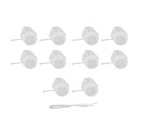 10Pcs Ultra Fine Mesh Strainer Bag, Reusable Mesh Filter Bag, Traditional Thai Style Tea Filter with Zipper and Stainless Steel Ring for Tea Coffee Milk Juice (S)