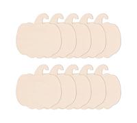 10pcs Unfinished Wood Pumpkin Cutout Halloween Thanksgiving Hanging Ornaments Seasonal Decoration