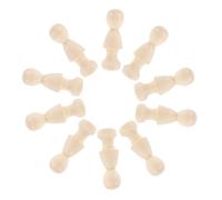 10pcs Unfinished Wooden Peg Dolls DIY Painting Craft Set