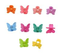 10pcs Unique Butterfly Shape Small Hair Claw Clip Ponytail Claw Butterfly Hair Catch Bullet Hair Ornaments