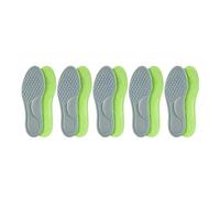 10pcs Unisex Memory Foam Orthopedic Insoles Deodorizing Insole Shoes Sports Absorbs Sweat Soft Shoe Accessories(Grey 5pairs,41-42)