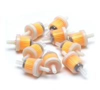 10pcs Universal Petrol Inline Fuel Filter Fits 6mm And 8mm Race Rally Road