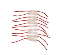 10Pcs Universal Red Wire Clear Shell Wiring Inline 30 x 6mm Fuse Holder 10A
