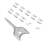 10PCS USB-A Port Blockers with 1 Keys-Removable Type-A Data Protection - Dust & Moisture Resistant Shield for Laptops, PCs, Gaming Devices & Tamper Protection (White)