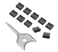 10PCS USB-A Port Blockers with 1 Keys-Removable Type-A Data Protection - Dust & Moisture Resistant Shield for Laptops, PCs, Gaming Devices & Tamper Protection (Black)