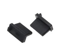 10PCS USB Dust Plug Charger Port Cover Cap Female Jack Interface Universal Silicone Dustproof Protector Tablet PC Notebook Lapto(Black)