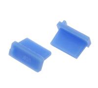 10PCS USB Dust Plug Charger Port Cover Cap Female Jack Interface Universal Silicone Dustproof Protector Tablet PC Notebook Lapto(Blue)