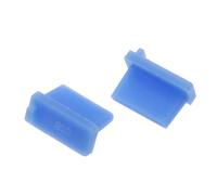 10PCS USB Dust Plug Charger Port Cover Cap Female Jack Interface Universal Silicone Dustproof Protector Tablet PC Notebook Lapto(Blue)