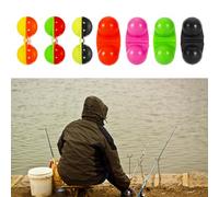 10Pcs Useful Double Rattle Booby Beads Attractor Beads Sturdy Fishing Rattle Attractor For Seafishing Fishing Double Bells For Rods Fish Alarm