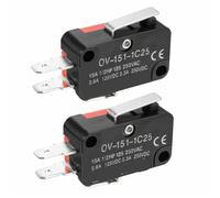 10Pcs V-151-1C25 SPDT 1 NO 1 NC Short Straight Hinge Lever Arm Limit Switch