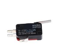10Pcs V-152-1C25 SPDT 1NO 1NC 3Pin Short Straight Hinge Lever Limit Micro Switch