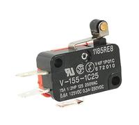 10PCS V-155-1C25 Micro Limit Switch Short Hinge Roller Lever Arm SPDT Snap Action