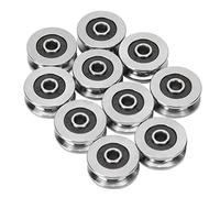 10pcs V1804-2RS 4 * 18 * 8mm V Groove Track Roller Bearing Guide Rail Bearing