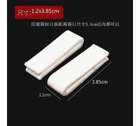 10pcs Vacuum Bag Zipper Clip Labor Saver Sliding Handle Reusable Leakproof Sealers Helper for Clothes Bedding Food Preservation White 3.80X1.10X0....