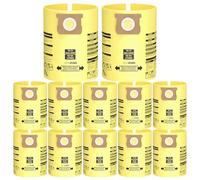 10PCS Vacuum Bags Compatible with Shop Vac Bags 10-14 Gallon, Wet Dry Shop Vac Vacuum Replace Part Type I #90672 9067200, Type F #90662 9066200 9066233, VF2005.YELLOW