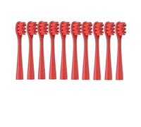 10PCS Vacuum Replacement Brush Heads Compatible for Y1S/Y4/U1/U2/U3/P1/P4 Soft Sonic Electric Toothbrush Clean Nozzles(10PureRed)