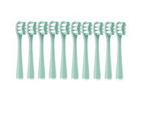 10PCS Vacuum Replacement Brush Heads Compatible for Y1S/Y4/U1/U2/U3/P1/P4 Soft Sonic Electric Toothbrush Clean Nozzles(10PureMintGreen)