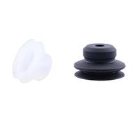 10Pcs Vacuum Suction Cup Robot Accessories Double Layer Silicone Material Powerful Suction Nozzle Industrial Heavy Duty PJG(PJG-50,Black)