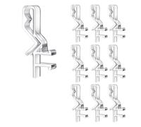 10PCS Valance Clips, Transparent Plastic Window Blind Clips, Hidden Channel 1.87Inch Valance Clips for Horizontal Mini Wood Blinds, Retainer Holder for Valances with Groove
