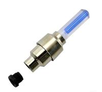 10Pcs Valve Stem LED Lights for Bicycle Wheels Auto Glow Motion Activated Lightweight Design with 3x AG10 Battery Power (10Pcs-Blue)