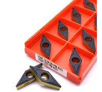 10pcs VBMT160408 PM4225 VBMT160404 PM 4225 Carbide Metal CNC Turning Lathe Tools VBMT 160404 VBMT 160408 Cutting Tools Turning Tool(VBMT160408-PM 4225,RED)