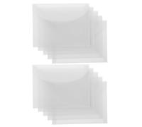 10Pcs Vellum Wedding Invitation Envelope Jackets, 16.2x12.4x0.1cm | Pre-folded Translucent Sleeves, Silky Finish Paper Wraps, Showcases Invitation Design for Save the Date