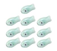 10Pcs Vibrant Handpainted Ceramic Fish Charm Spacer Beads Unique Craft Charm For Bracelets Necklaces Keychains Double Sided Fish Beads Phone Chains