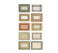 10Pcs Vintage Scrapbooking Decoration Paper Aesthetic Lace Pattern Background Paper for Card Making Scrapbooking Craft Artistic
