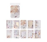10Pcs Vintage Scrapbooking Decoration Paper Aesthetic Lace Pattern Background Paper for Card Making Scrapbooking Craft Artistic