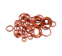10Pcs VMQ O Ring Gasket CS 2.4mm OD 6~100mm Silicone Rubber Round Seal Red