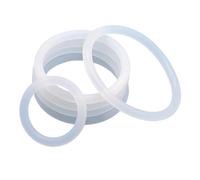 10pcs VMQ O Ring Gasket CS 4mm OD 12~150mm White Waterproof Washer Round O Shape Silicone Ring Food Grade(OD 35mm ID 27mm)