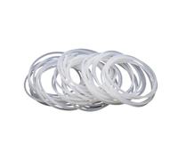 10pcs VMQ O Ring Seal Gasket Thickness CS 1.5mm OD 5~45mm Silicone Rubber Insulated Waterproof Washer Round Shape White Nontoxi(OD 12MM ID 9MM_CS 1.5MM)