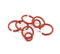 10PCS VMQ Silicone O Ring CS 3.5mm Food Grade Round O Shape Seal Gasket,Red,ID 38mm OD 45mm
