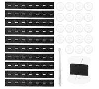 10pcs Waistband Tightener,Trouser Elastic For Waistband,Waist Adjusters For Trousers,Maternity Pants Extender With 20 Buttons, Sewing Tool And Thread For Loose Jean Pant Button For Women Men Boys
