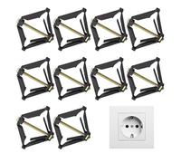 10Pcs Wall Mount Switch Box Repair Tool Secret Stash for 86mm Wall Outlet Switch Cassette Repairer Support Rod Electrician Accessories Switch Cassette Repairer
