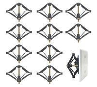 10Pcs Wall Mount Switch Box Repair Wall Mount Switch Box Repair Tool Secret Stash for 86mm Wall Outlet Switch Cassette Repairer Support Rod Electrician Accessories Cassette Repairer
