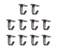 10Pcs Wall Mounted Single Hook Ceiling Hooks Stainless Steel Storage Solution for Garage Or Closet Wardrobes Closet Hook